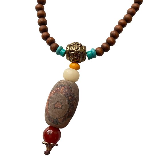 Handmade Tibetan Beads Wrap Bracelet Necklace - Picture 4 of 4